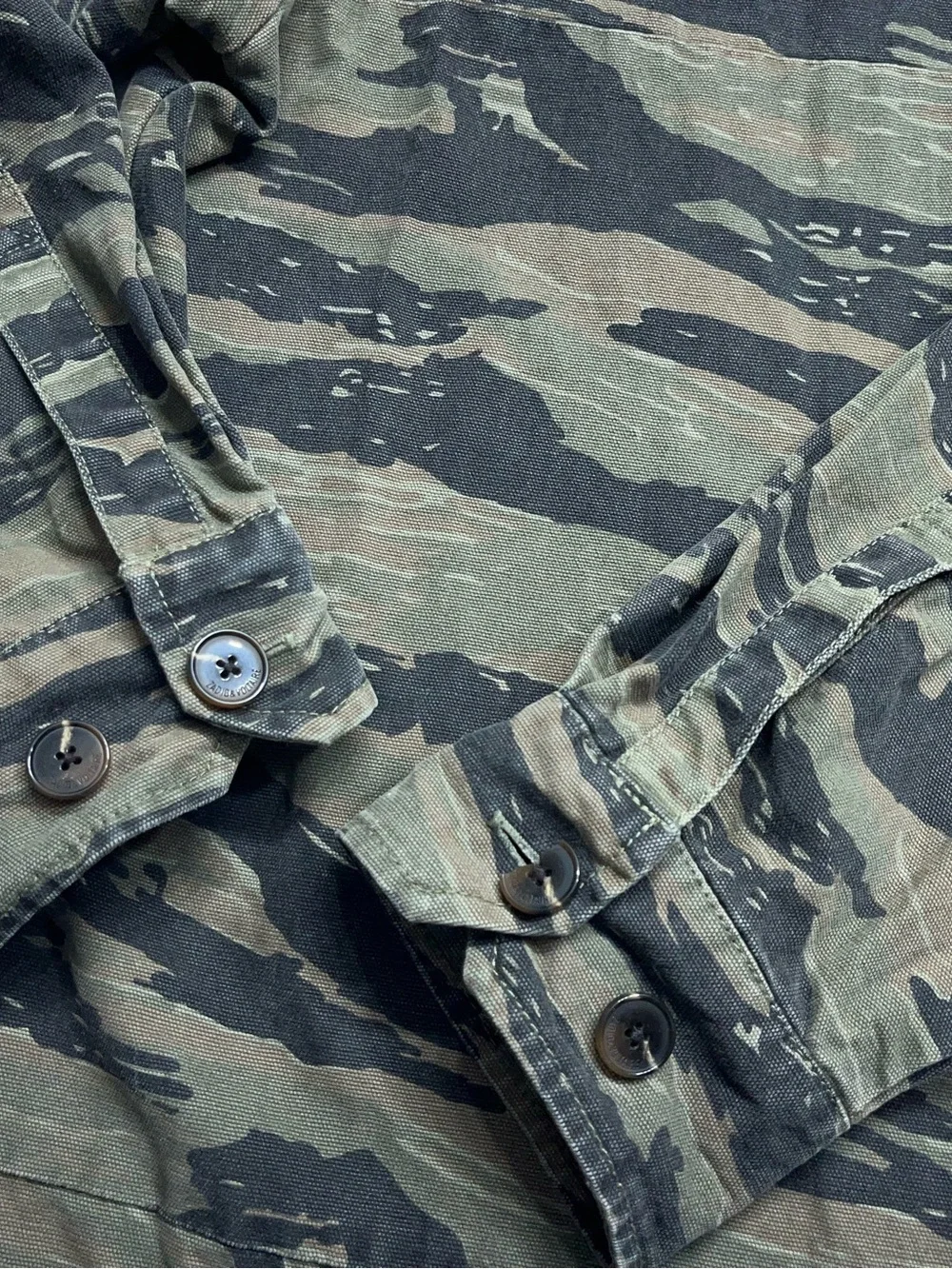 Zadig & Voltaire Paris Camo Jacket Mens Size Medium Button Up Canvas Troy Camou